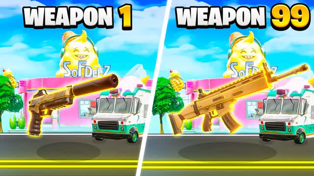 ICE CREAM GOLD INFINITE RANDOM GUNGAME🍦