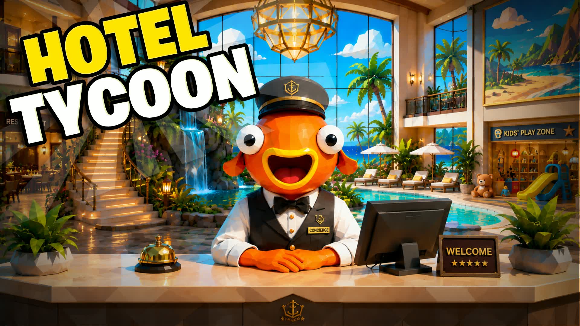 🏨 LUXURY HOTEL TYCOON ⭐ — Fortnite Creative Insel
