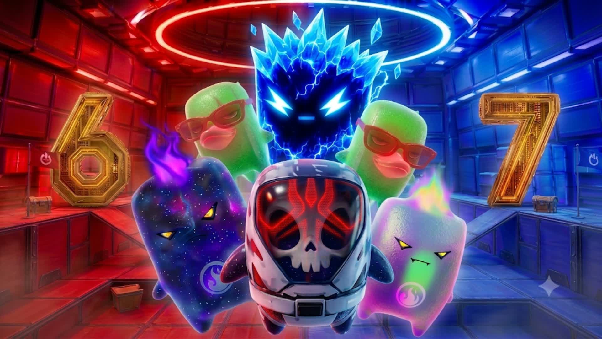 MEGA CRAZY RED VS BLUE