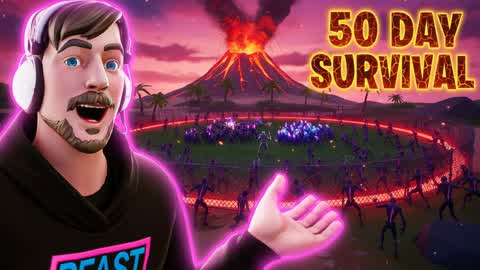 🧟 50 Day Survival 🌋 Eruption 🌋