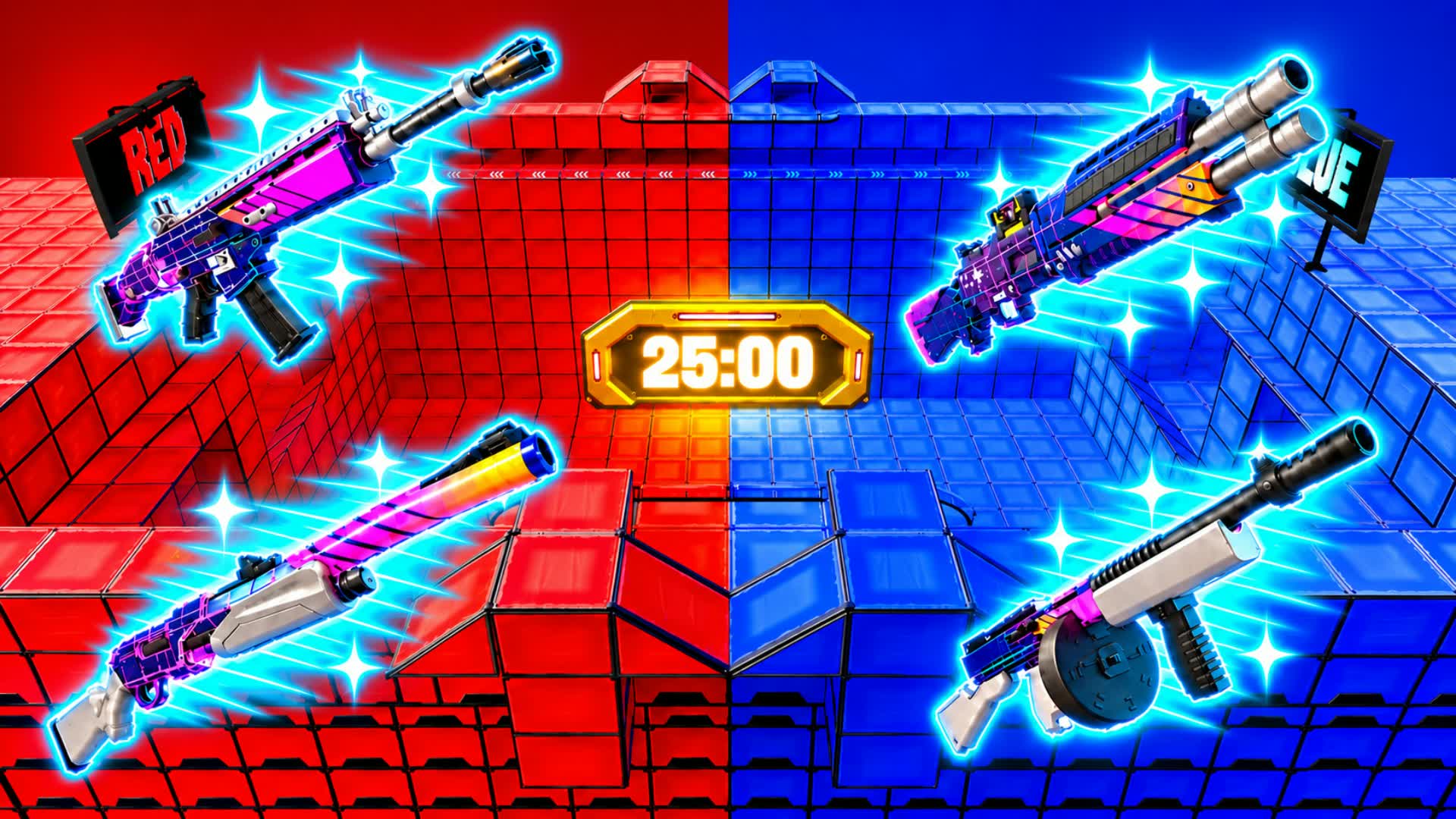 ROUGE VS BLEU 🔴🔵 *NOUVELLES ARMES 🔫*