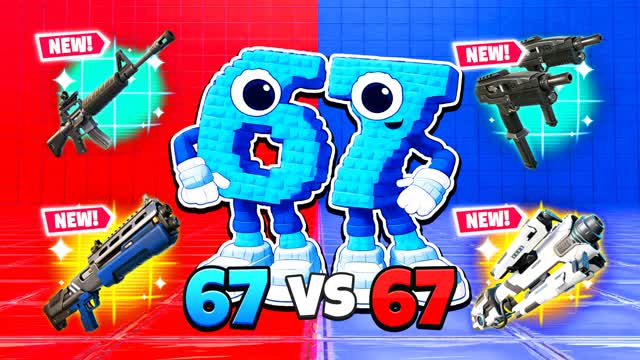 67 RED VS 67 BLUE 🔴🔵 SIX SEVEN