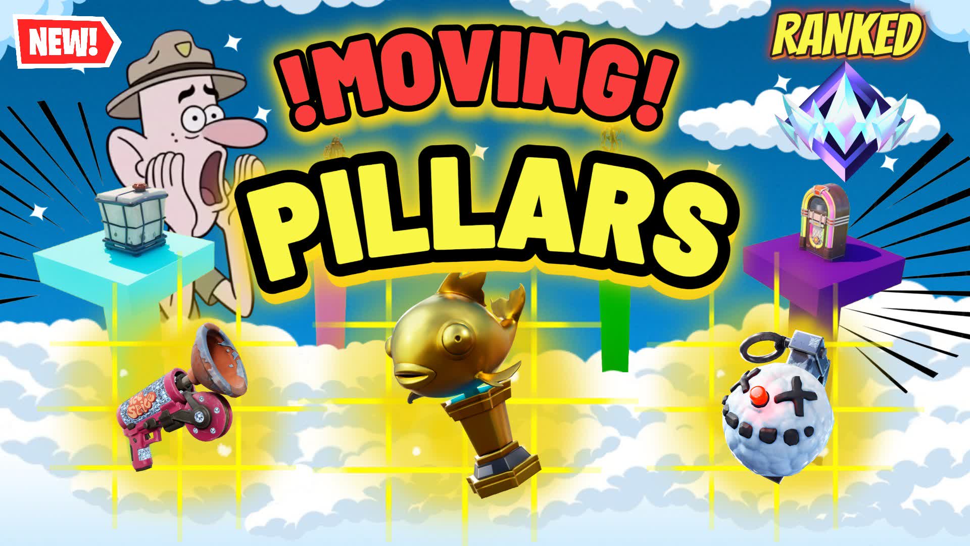 Moving Pillars Extreme Ranked! - fortnite