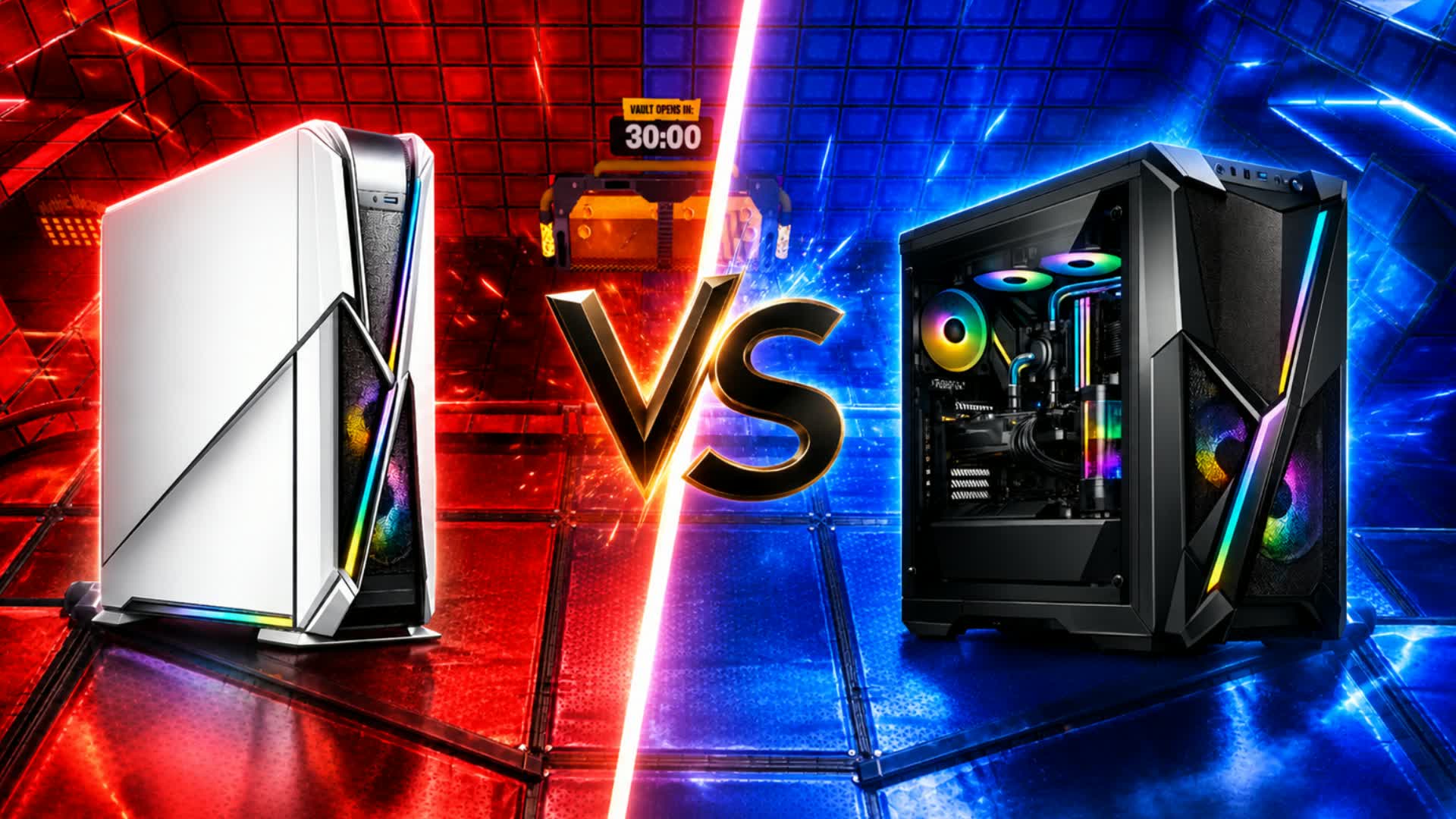 Insane Red VS Blue 🔴🔵 Console VS PC