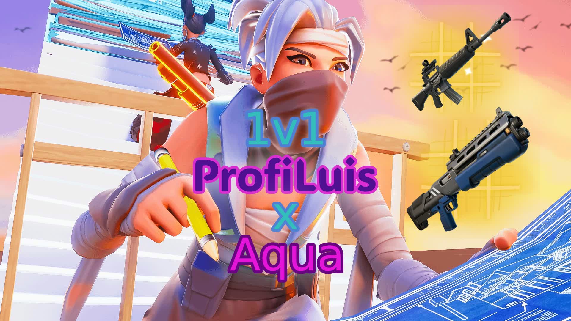 🏆 1v1 Build Fight (ProfiLuis x Aqua)🏆
