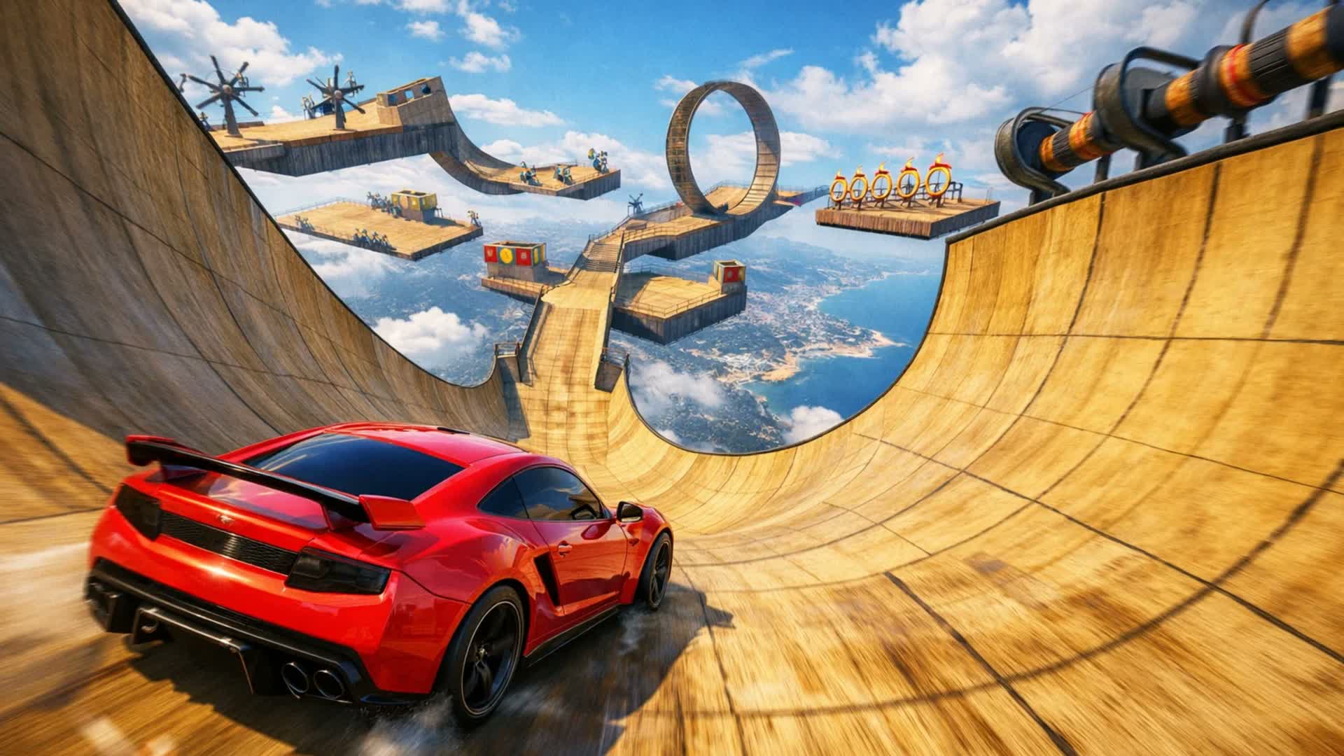 スパイラル立体駐車場パルクール