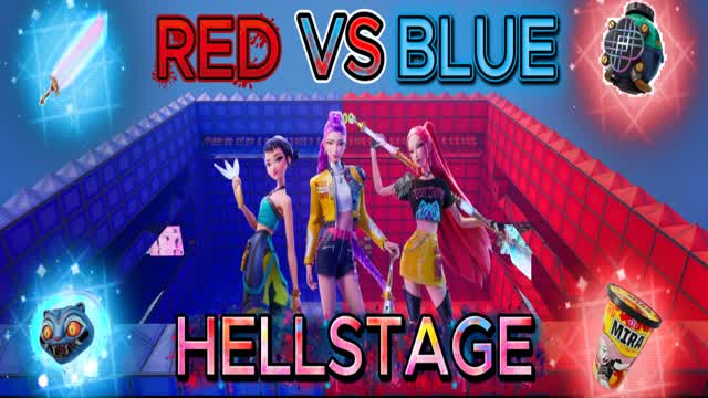 KPop Demon Hunters Red Vs Blue Hellstage