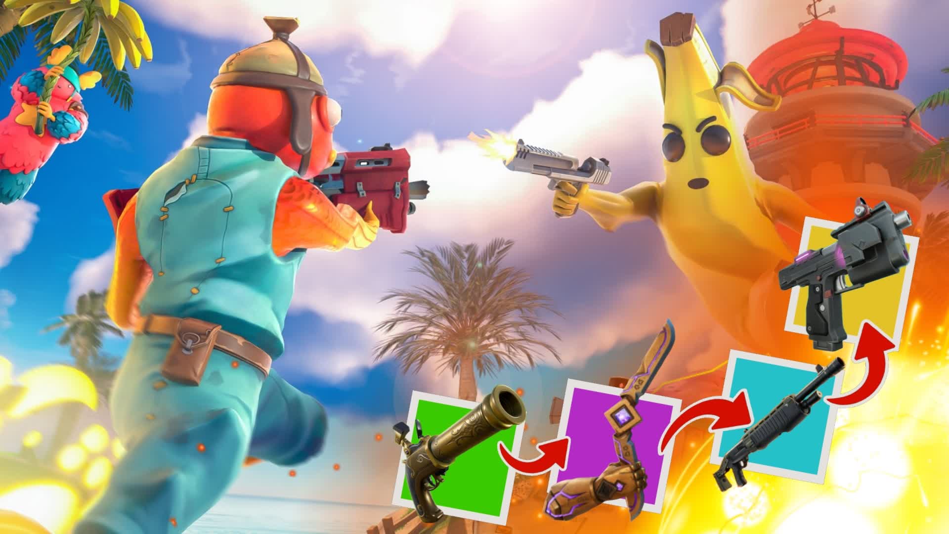 🍌Banana Island 🔫 GUN GAME [SQUAD] 240501131461 by Volviik Fortnite.GG