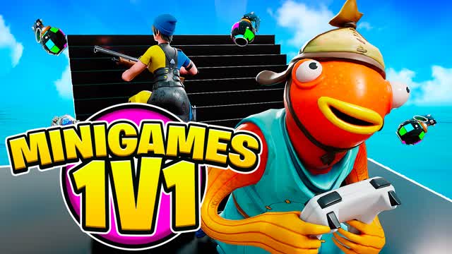 1V1 MINIGAMES 🎯 BUILD FIGHTS 👑
