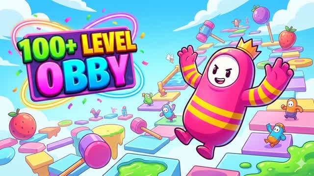 FALL GUYS 100+ OBBY PARKOUR