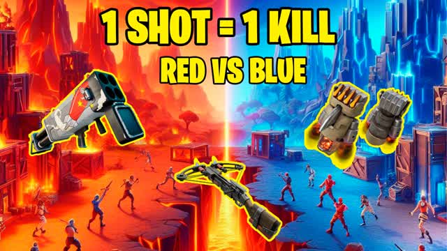 1 Shot = 1 Kill: RED VS BLUE
