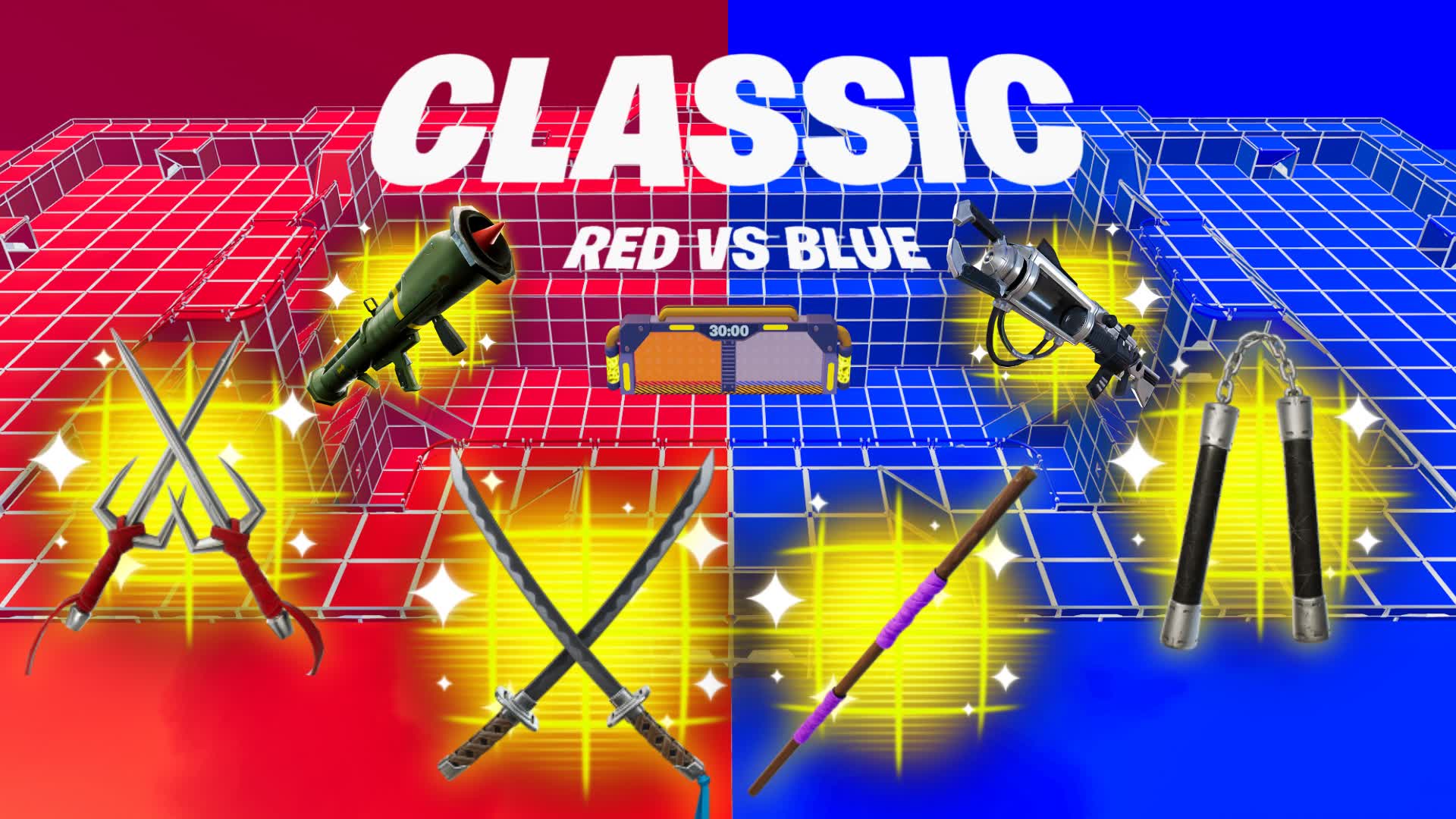 CLASSIC TMNT RED VS BLUE