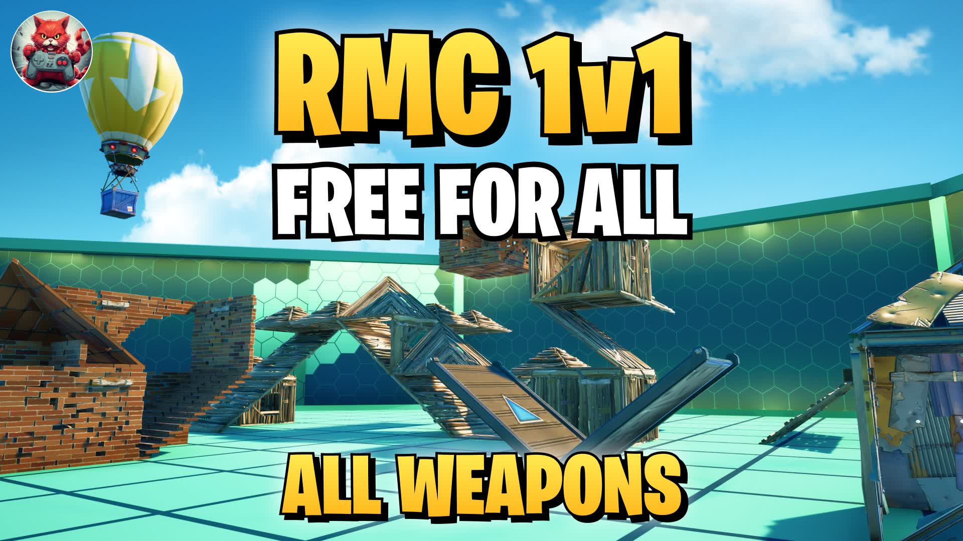 😺 RMC 1V1 FREE FOR ALL 🔫 ALL WEAPONS 2977-8055-2586 by rmcfn - Fortnite ...