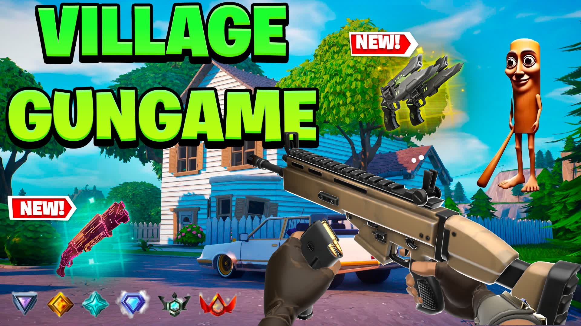 FIRST PERSON GUN GAME VILLAGE 🔫ONE SHOT