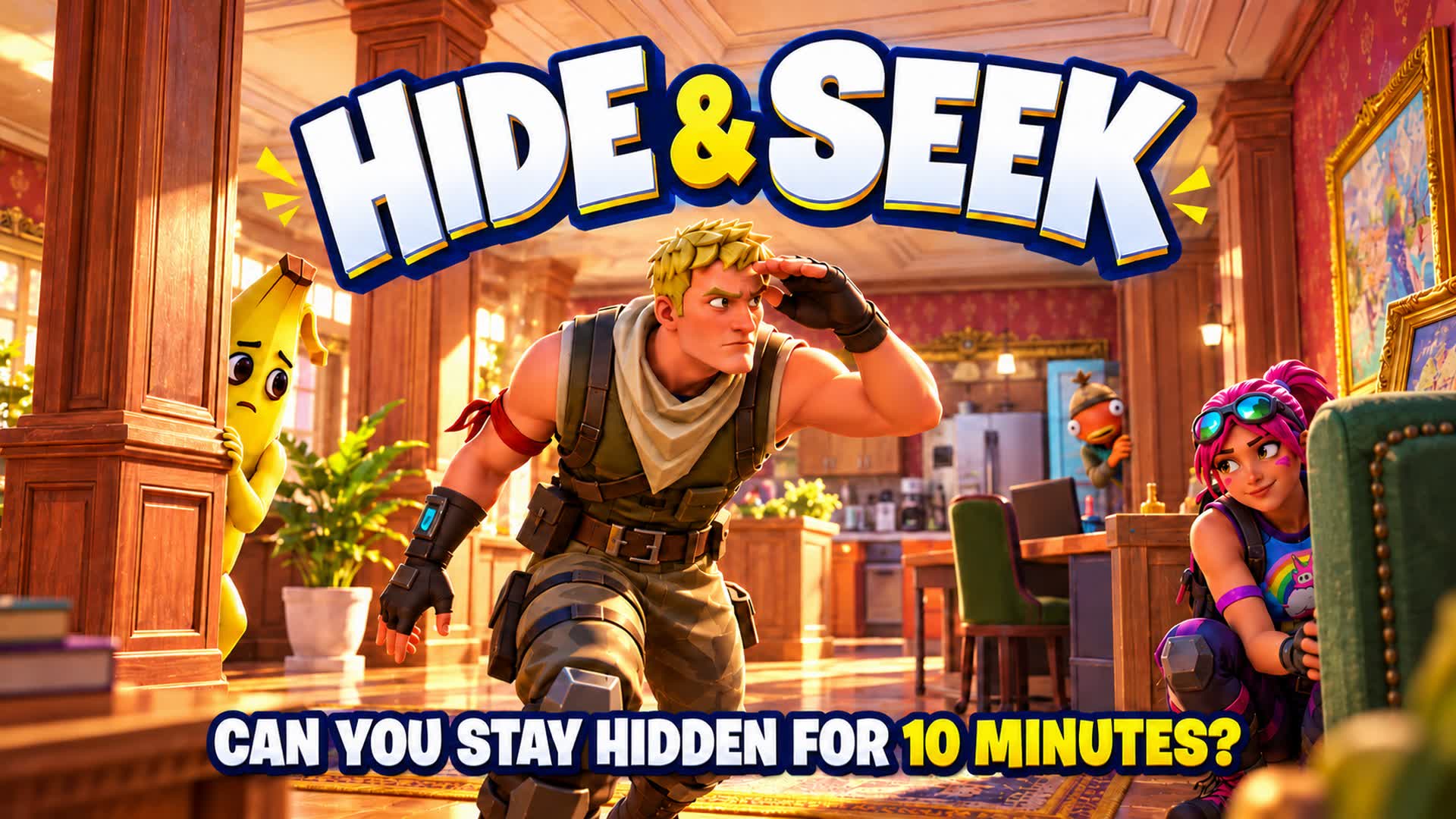 HIDE AND SEEK (lago kache) - Fortnite island 7594-1953-6604 by Staykreyol