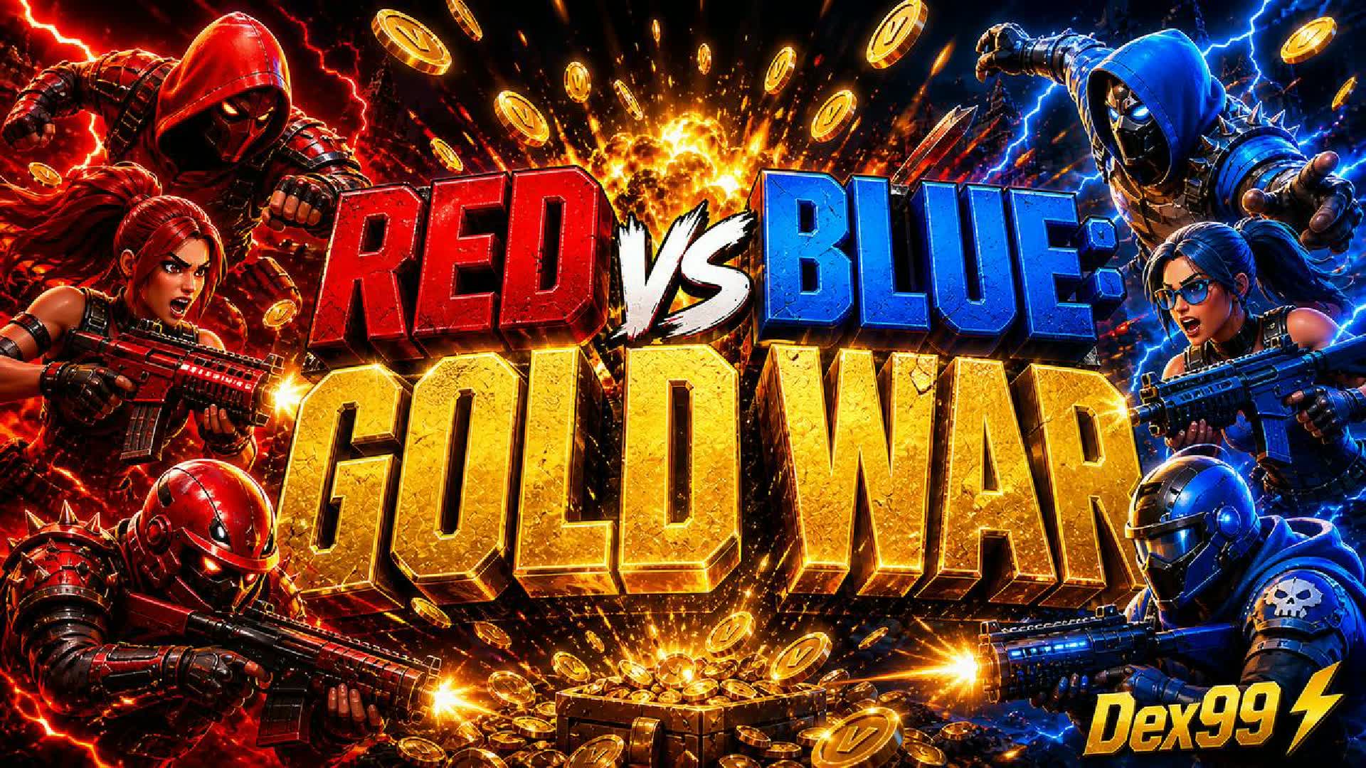 RED vs BLUE: GOLD WAR | Dex99 ⚡