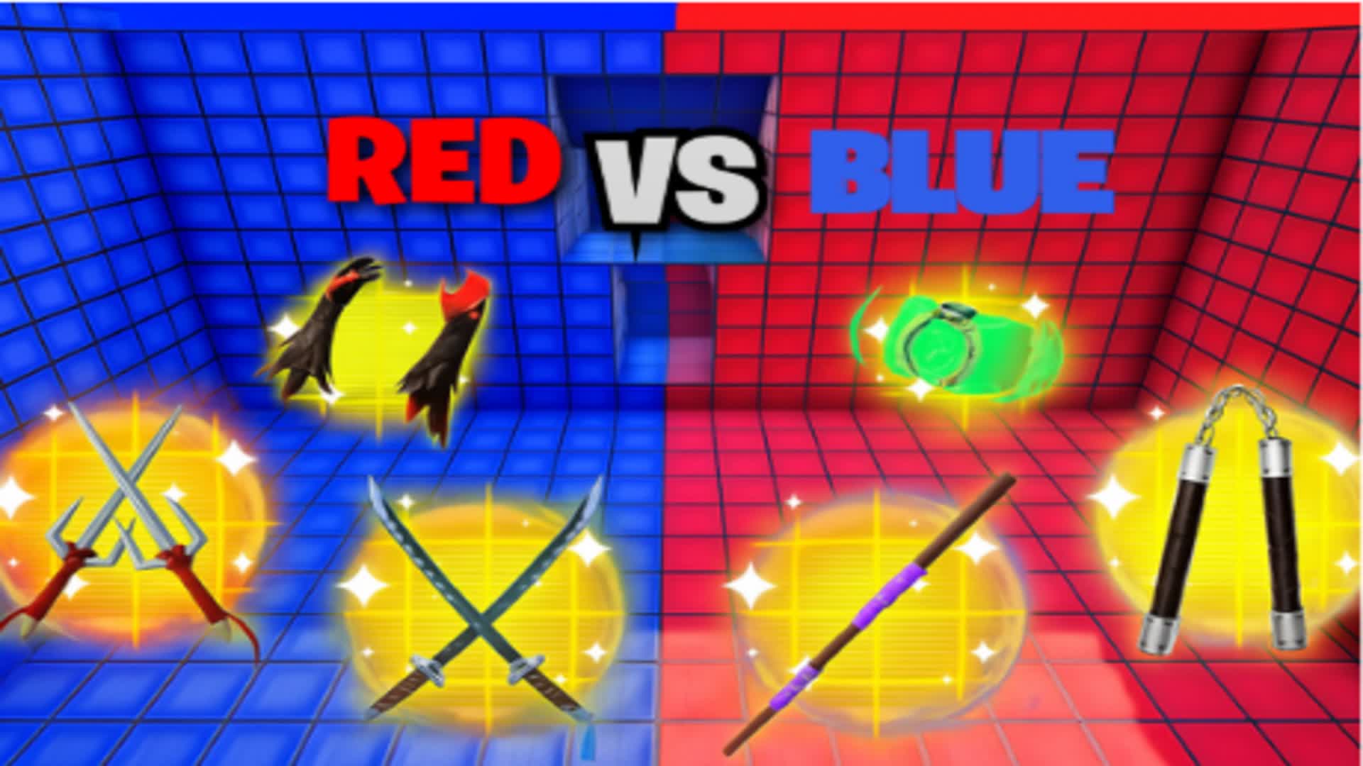 MEGA RED VS BLUE > ALL WEAPONS 🔵🔴