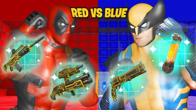 DEADPOOL VS WOLVERINE RED VS BLUE 🔴🔵