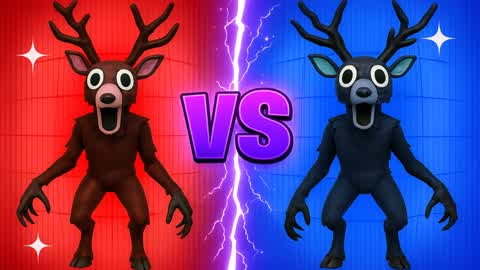 🦌 THE DEER INSANE RED VS BLUE 🔵🔴