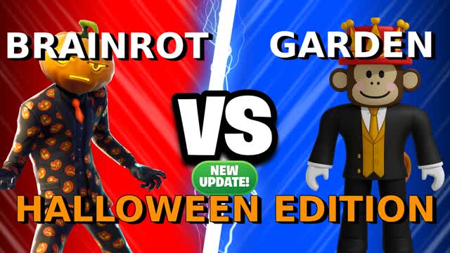 BRAINROT VS GARDEN RED VS BLUE🔴🔵
