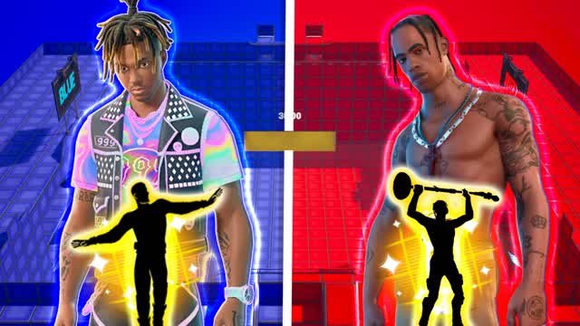 EPIC JUICE WRLD VS TRAVIS SCOTT 🔴🔵FFA