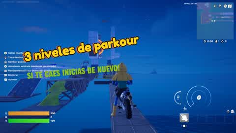 Motorbike parkour in the only up style!