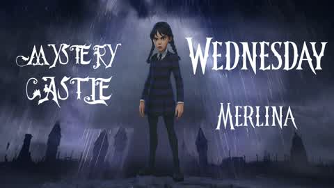 WEDNESDAY ADDAMS MYSTERY CASTLE MERLINA