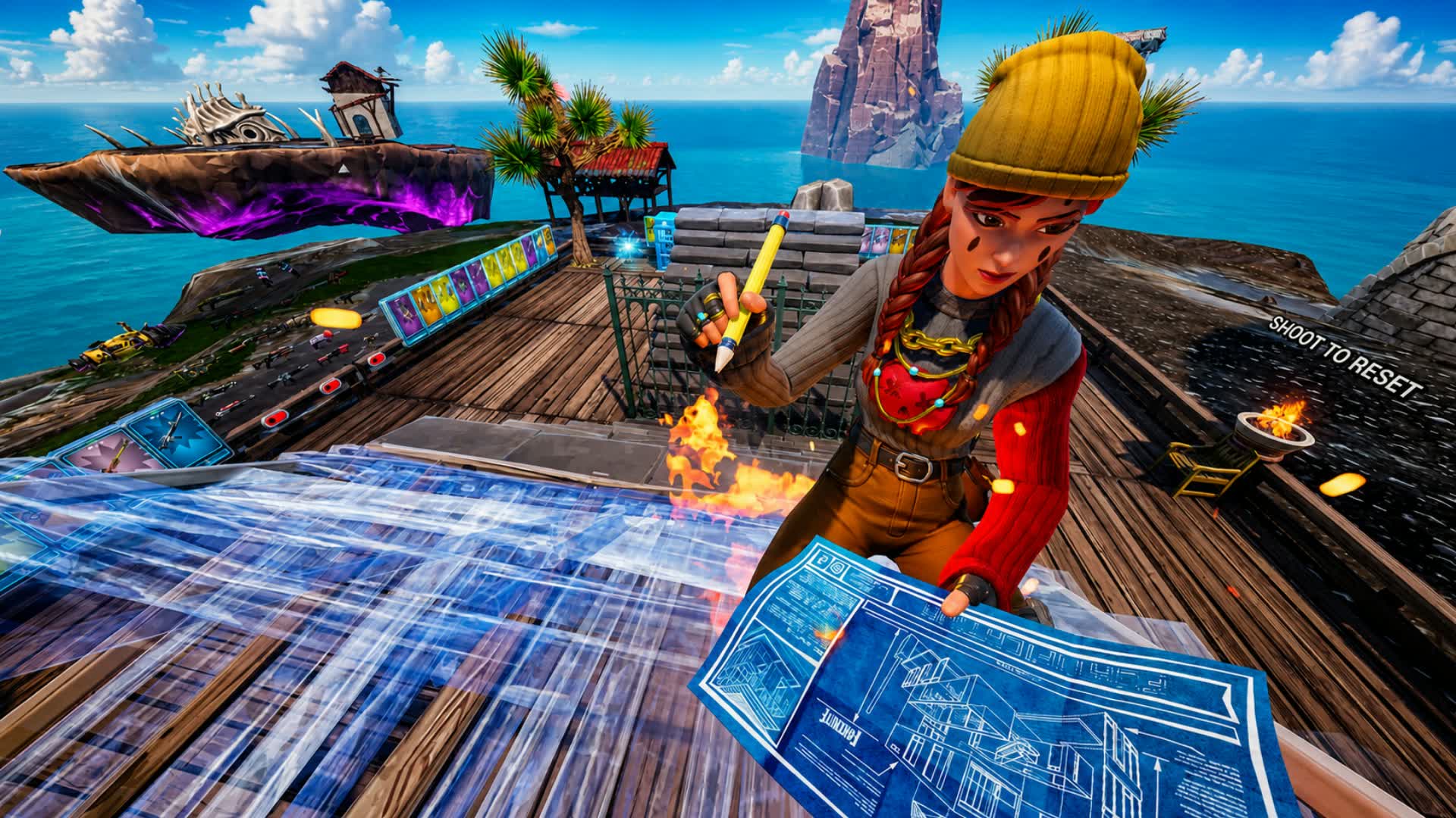 1v1 Flying island FFA