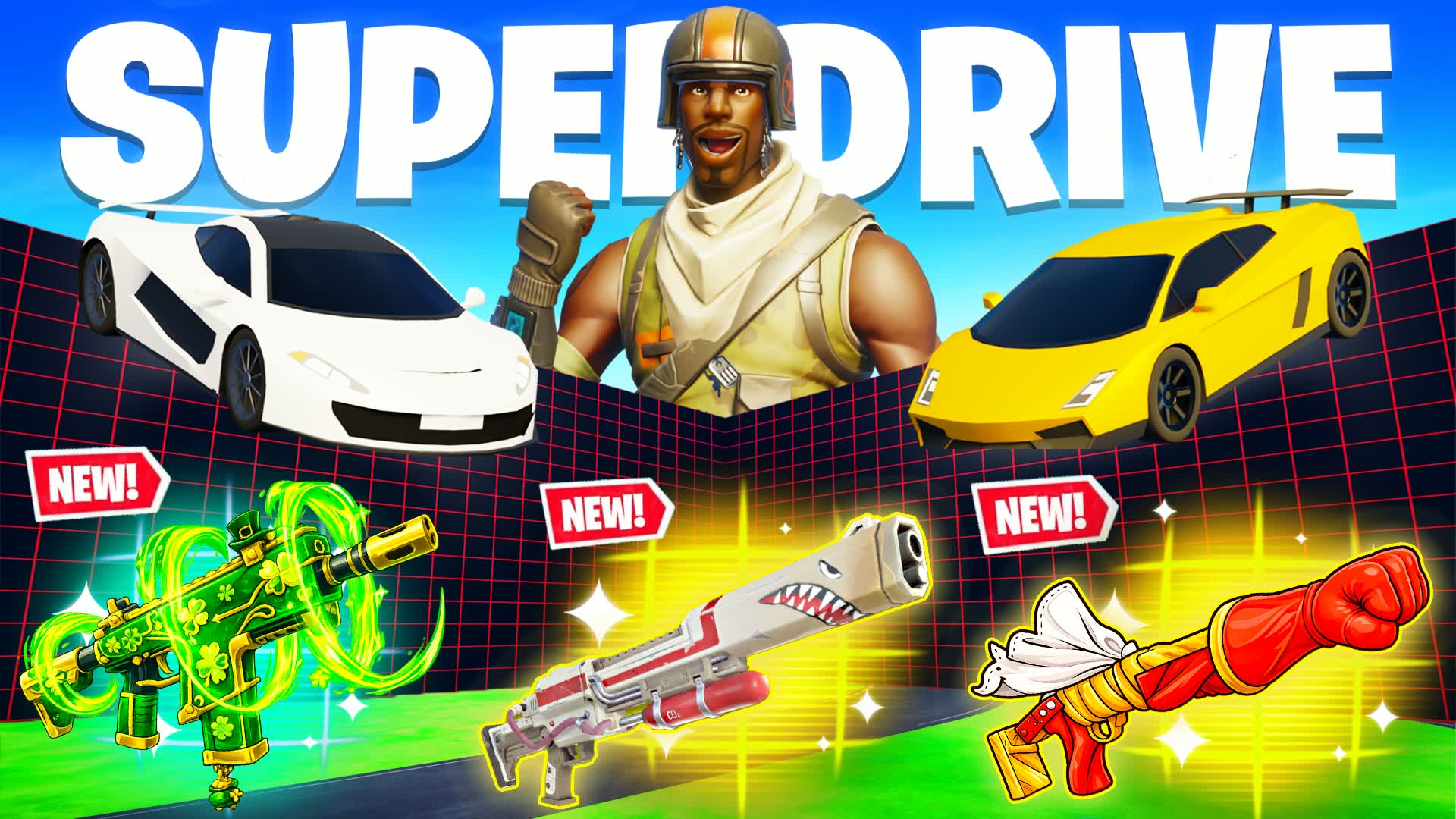 SUPER DRIVE 1V1 - ALL GUNS & VEHICLES