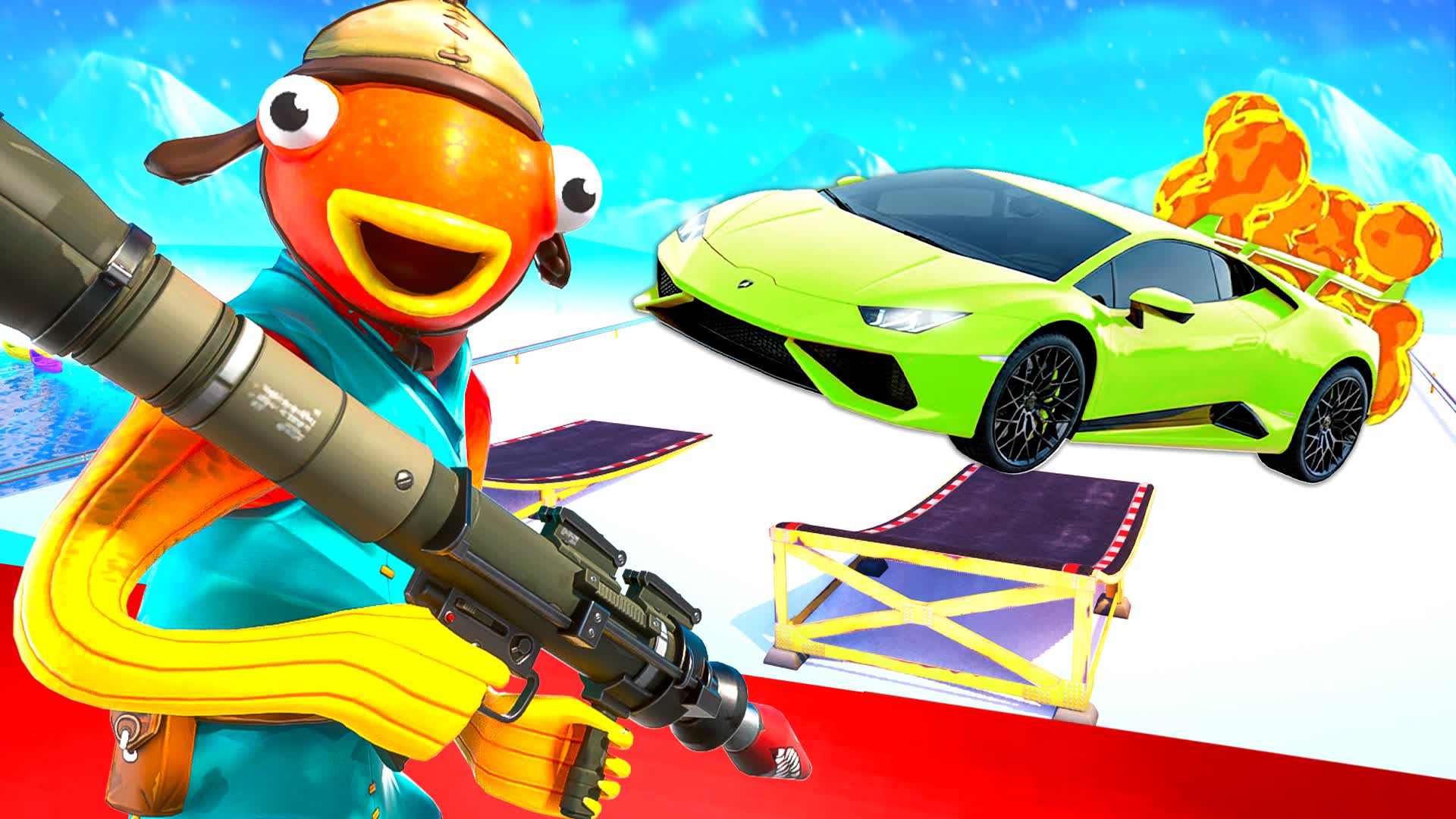 ❄️ CHRISTMAS ROCKETS VS CARS - FUNY
