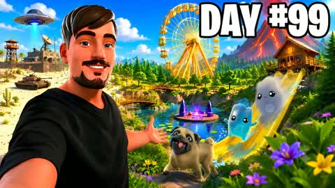 100 DAYS ON A ZOMBIES ISLAND🧟 — Fortnite Creative Insel