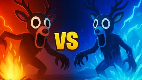 🦌RED VS BLUE DEER 🔵🔴 99 NIGHTS