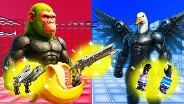 MEME RED VS BLUE 🔴🔵- ALL GUNS 10 VS 10