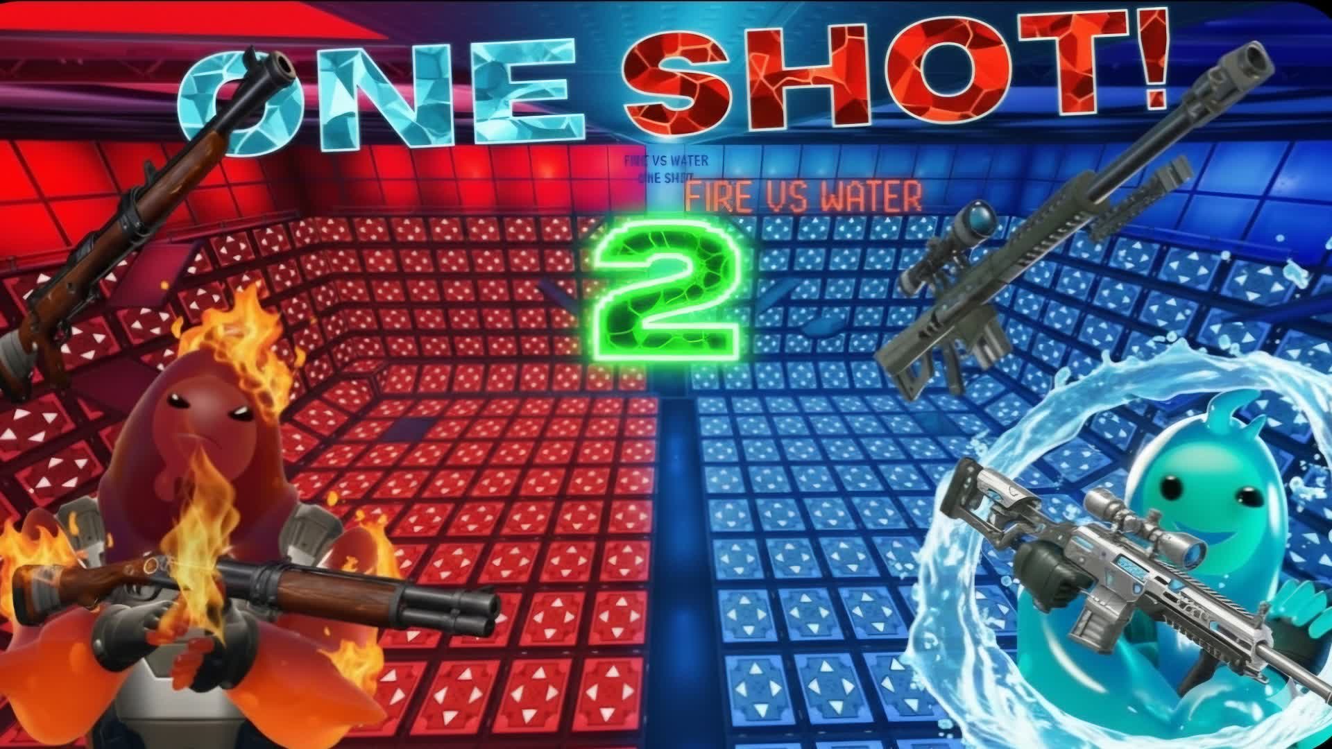 FIRE🔥 VS WATER💧 ONE SHOT SNIPE ARENA 2