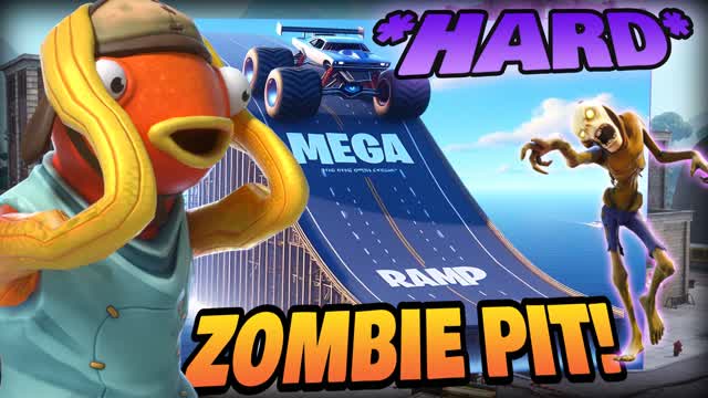 🧟ZOMBIE PIT🕳️🚘MEGA RAMP🎢 (HARD)