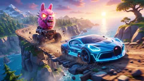 Neon Cliff Run 🏎️