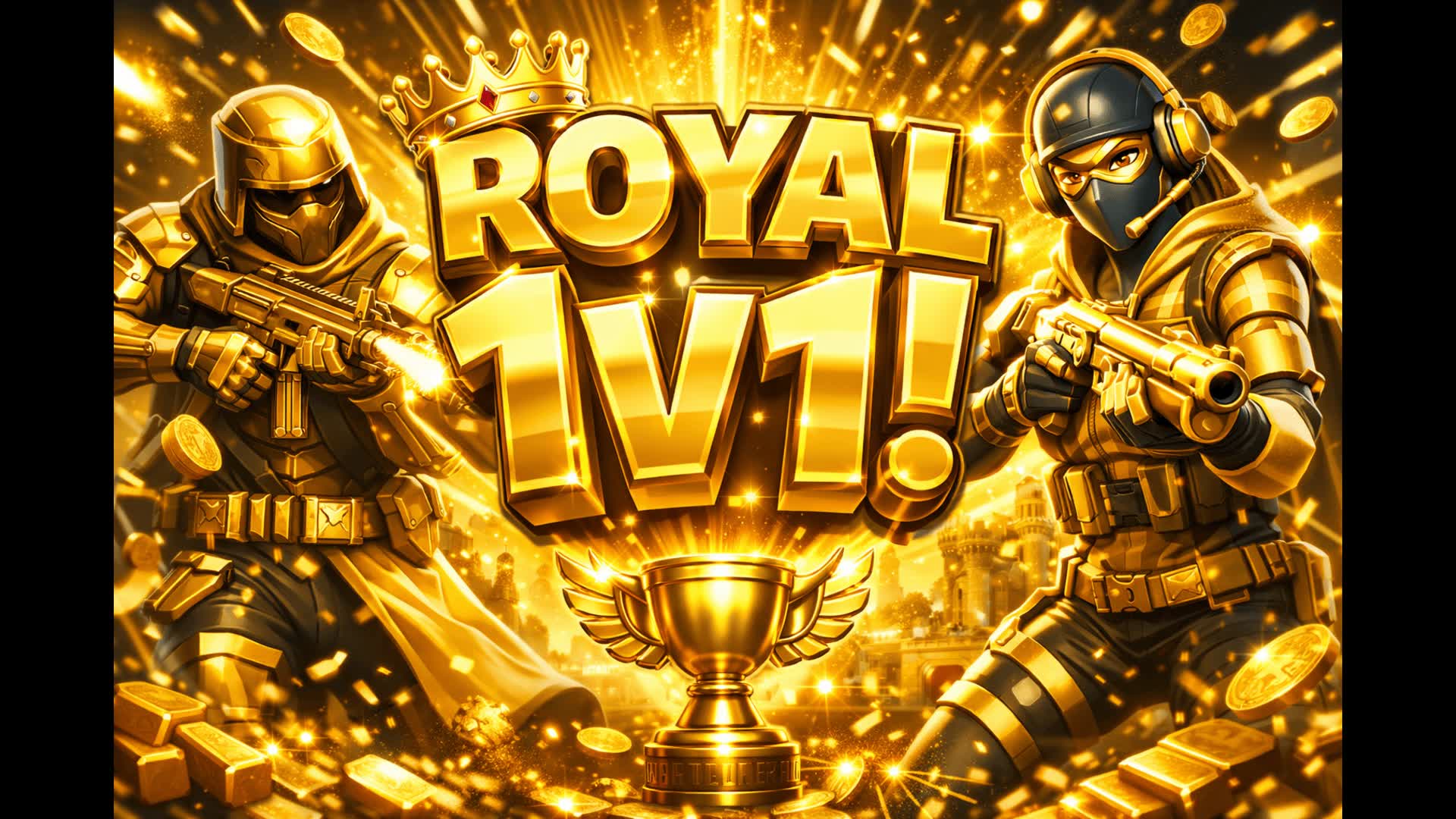 ROYAL SOLID GOLD 1v1 BUILD FIGHTS