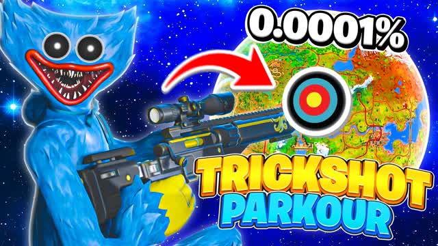 Capture 1 – HUGGY WUGGY 👹 TRICKSHOT PARKOUR 100+ 🎯