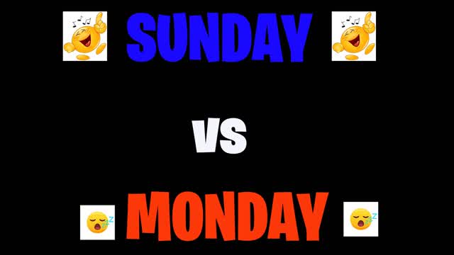 SUNDAY vs MONDAY - RED vs BLUE BATTLE💥