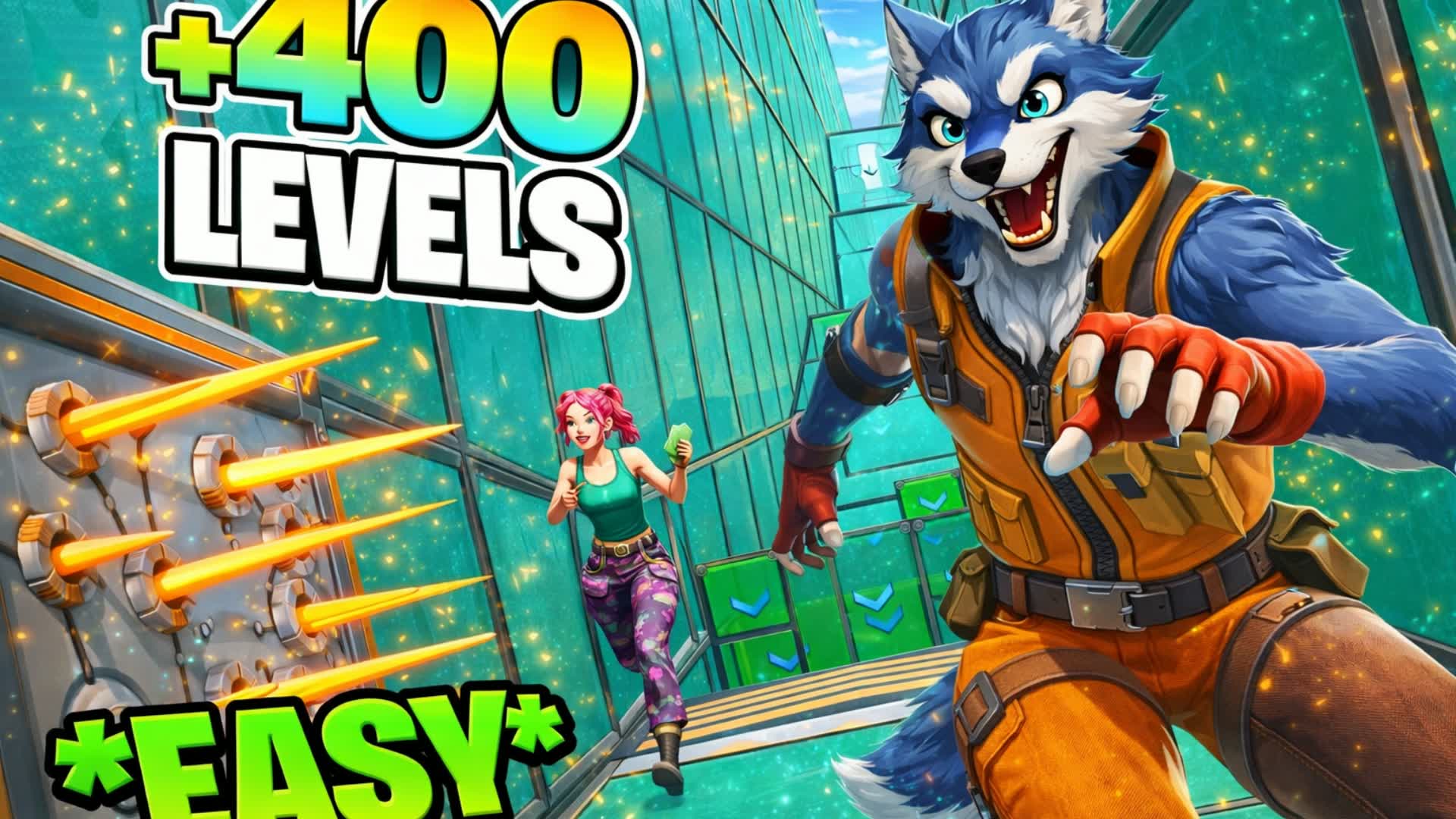 [📊] Default Parkour Deathrun 400+ CODE: 9522-7401-1020 | Fortnite Live Stats - fortnite