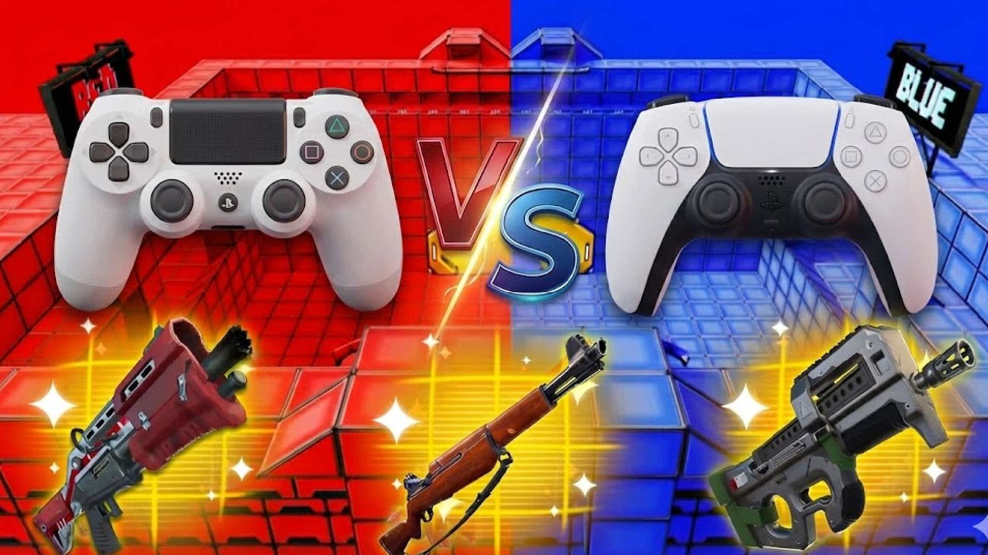 CRAZY  PS5 VS PS4 RED VS BLUE 🔴🔵