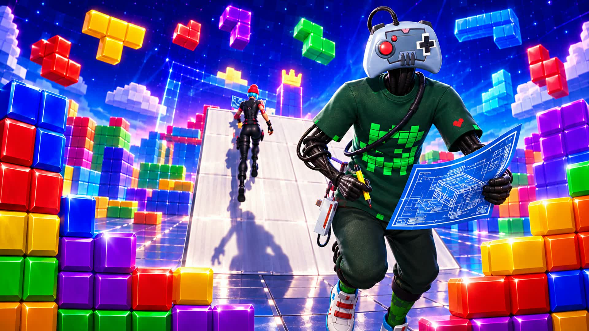 TETRIS 1v1 — Fortnite island 7463-2269-2252 by ttv LEGODAN4IK