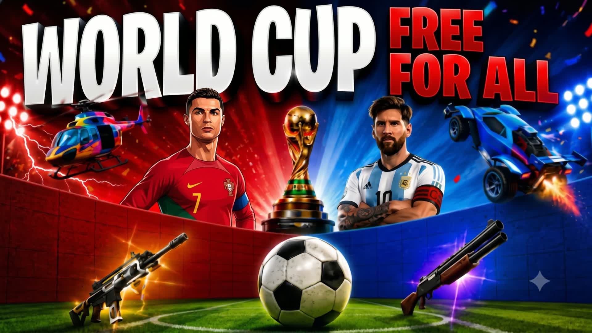 WORLD CUP FREE FOR ALL RED VS BLUE🔴🔵