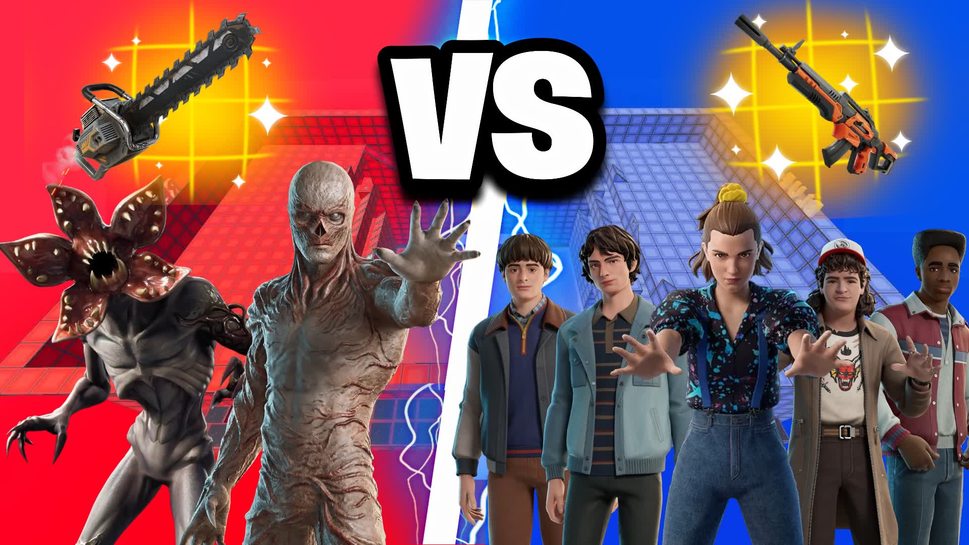 STRANGER THINGZ 🕷️ RED VS BLUE 🔴🔵