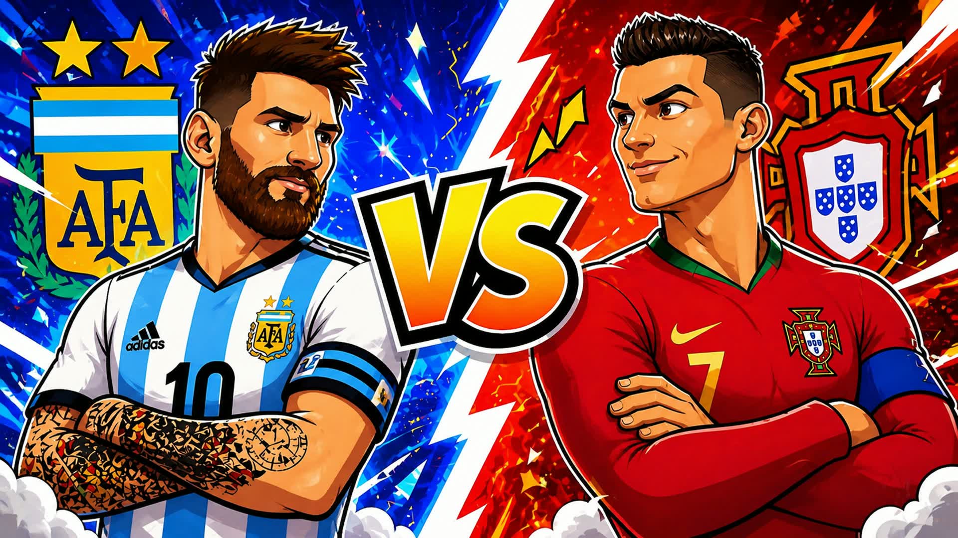 MESSI VS RONALDO RVB