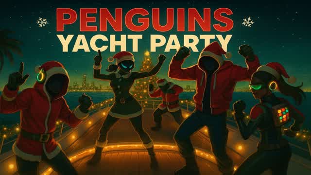 Penguins Yacht Party (Christmas Updated)