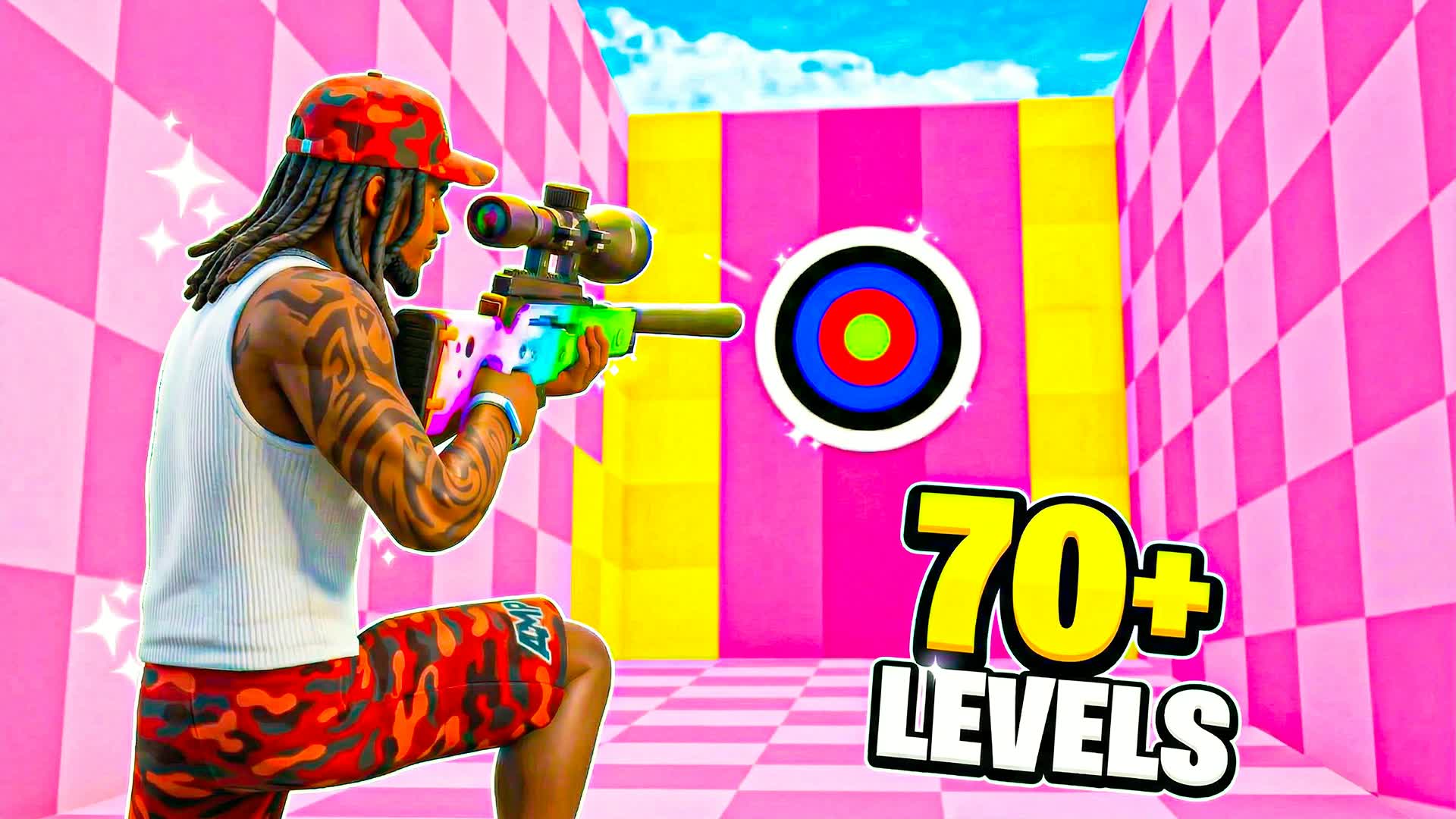 BAZOOKA TRICKSHOT PARKOUR🎯(70 LEVELS)