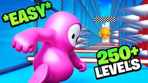 🌈 MEGA PARKOUR 250+ FALL GUYS ⭐