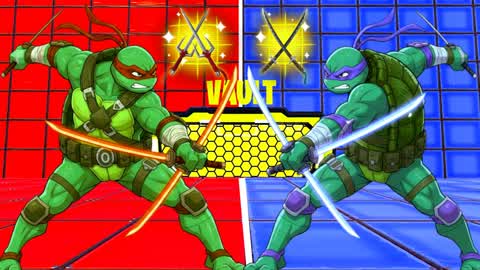 CRAZY TMNT RED VS BLUE 🔴🔵