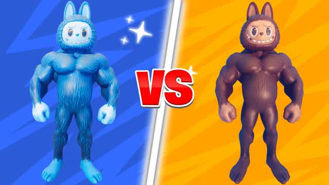LABUBU Blue  vs LABUBU  Brown